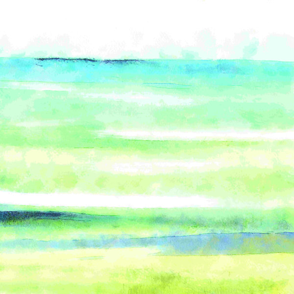 Wrought Studio Cool Watercolor Wrapped Canvas Print Wayfair